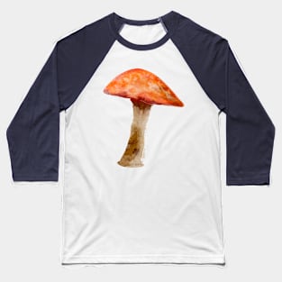 Orange Cap Mushroom Baseball T-Shirt